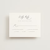 "Dashing" - RSVP Cards in Pearl by Benita Crandall - Front