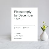 "Proposal" - RSVP Cards in Buff by Jack Knoebber - Front