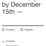 "Proposal" - RSVP Cards in Buff by Jack Knoebber - Detail