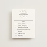 "Beyond Words" - RSVP Cards in Snow by Kimberly FitzSimons - Front