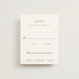 "Upper East" - RSVP Cards in Charcoal by Megan Davis - Front