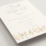 "Rosebud" - RSVP Cards in Peony by Baumbirdy - Detail