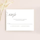 "Sweet scallop" - RSVP Cards in Taupe by Annie Clark - Front