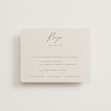 "Love Note" - RSVP Cards in Ecru by AK Graphics - Front
