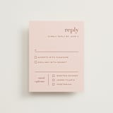 "Mod Initials" - RSVP Cards in Rust by Genna Blackburn - Front