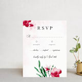 "Garden Party Joy" - RSVP Cards in Blush by frances mathys - Front
