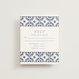 "watercolor tile" - RSVP Cards in Cobalt by Katharine Watson - Front