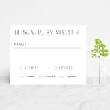 "and the adventure begins" - RSVP Cards in Diamond by Playground Prints - Front