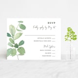 "Soft Eucalyptus" - RSVP Cards in Garden by Yao Cheng Design - Front