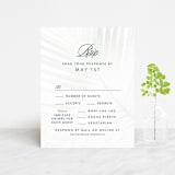 "Palm Layers" - RSVP Cards in Palm Frond by Jill Means - Front
