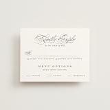"Vow" - RSVP Cards in Tuxedo by Leah Bisch - Front