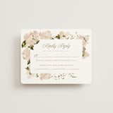 "Felicity" - RSVP Cards in Pearl by Leah Bisch - Front