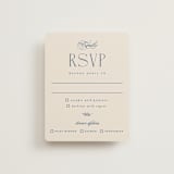 "Arched Monogram" - RSVP Cards in Ecru by Erica Krystek - Front