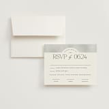 "Panoramic" - RSVP Cards in Cloud by Heather Schertzer - RSVP with Envelope
