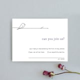 "Birds of a Feather" - RSVP Cards in Plum by R studio - Front