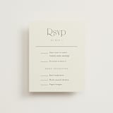 "Cadence" - RSVP Cards in Ivory by Jennifer Wick - Front