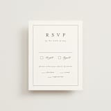 "Minimalist Photo" - RSVP Cards in Ivory by Nicole Walsh - Front