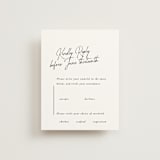"Opera" - RSVP Cards in Tuxedo by Jackie Mangiolino - Front