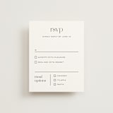 "Aligning" - RSVP Cards in Tuxedo by Genna Blackburn - Front