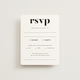 "Nolita" - RSVP Cards in Silk by Annie Clark - Front