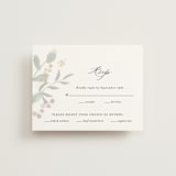 "Enchanted fields" - RSVP Cards in Noir by Jennifer Wick - Front