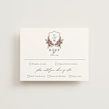 "Romantic Florals" - RSVP Cards in Peony by Susan Moyal - Front