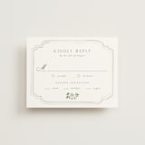 "Wistful" - RSVP Cards in Mist by Everett Paper Goods - Front