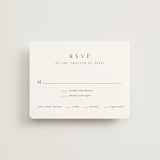 "Circle monogram" - RSVP Cards in Cotton by Stacey Meacham - Front