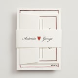 "Two Hearts" - RSVP Cards in Lily by Pati Cascino - Assembled with Belly Band