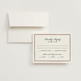 "Two Hearts" - RSVP Cards in Lily by Pati Cascino - RSVP with Envelope