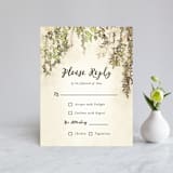 "English Countryside" - RSVP Cards in Moss by Design Lotus - Front