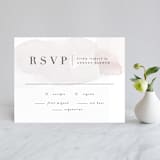 "Sloped" - RSVP Cards in Ecru by Everett Paper Goods - Front