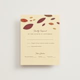 "Nouveau Love" - RSVP Cards in Umber by Morgan Ramberg - Front