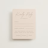 "Sunset Beach" - RSVP Cards in Sand by Owl and Toad - Front