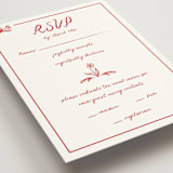 "Love in Bloom" - RSVP Cards in Brick by Julia Liverton - Detail