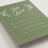 "Vintage Garden" - RSVP Cards in Forest by Sherley Ferreira - Detail
