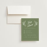 "Vintage Garden" - RSVP Cards in Forest by Sherley Ferreira - RSVP with Envelope