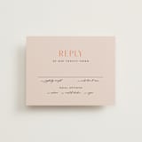 "ampersand names" - RSVP Cards in Carrot by Lori Wemple - Front