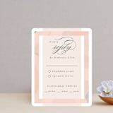 "Marbled Arch" - RSVP Cards in Peach by Anna Elder - Front