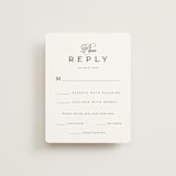 "Side by Side" - RSVP Cards in Tuxedo by Orasie - Front