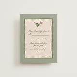 "Wedding Tapestry" - RSVP Cards in Coral Fern by Chris Griffith - Front