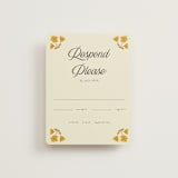 "Vintage Wildflowers" - RSVP Cards in Yolk by Morgan Kendall - Front