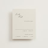 "kinkaid" - RSVP Cards in Ivory by Carolyn Nicks - Front