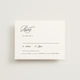 "Sophistique" - RSVP Cards in Linen by Cindy Reynolds - Front