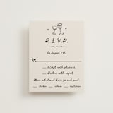 "simple monogram" - RSVP Cards in Lace by Cass Loh - Front
