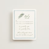 "Alento" - RSVP Cards in Celeste by Pati Cascino - Front