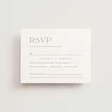 "Leighton" - RSVP Cards in Lakeshore Blue by Jennifer Postorino - Front