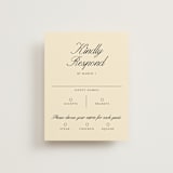 "Elegant and Formal" - RSVP Cards in Sunshine by Jen Ramsey - Front