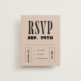 "Bold Stack" - RSVP Cards in Noir by Alethea and Ruth - Front