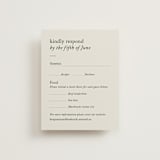 "Editorial" - RSVP Cards in Forest by Bethan - Front